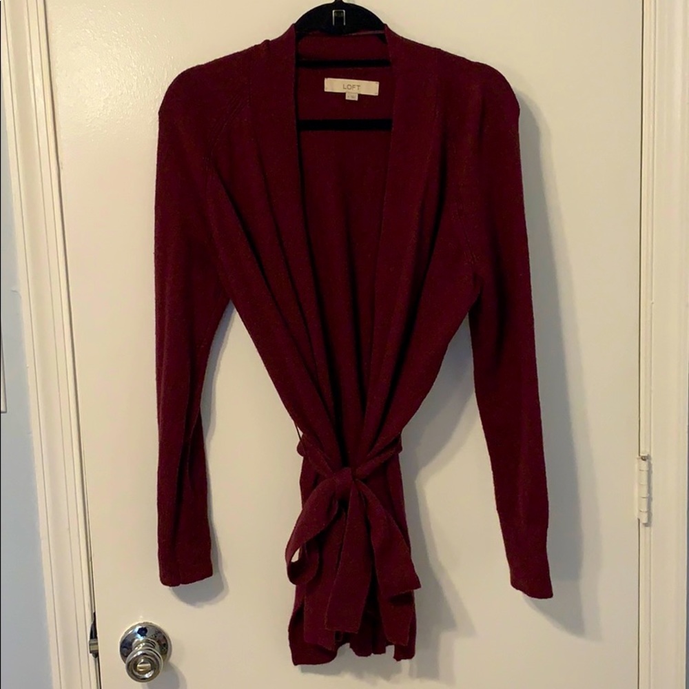LOFT tie-waist cardigan